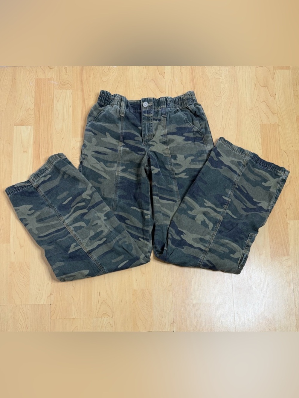 BDG Urban Outfitters Y2K Camo Cargo Pants Wide Leg Size 26 Streetwear - Picture 6 of 11
